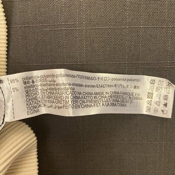 Zara Women's Ribbed Leggings Ankle Length Pull On Stretch Ivory Size XS / S NWT - Picture 13 of 13